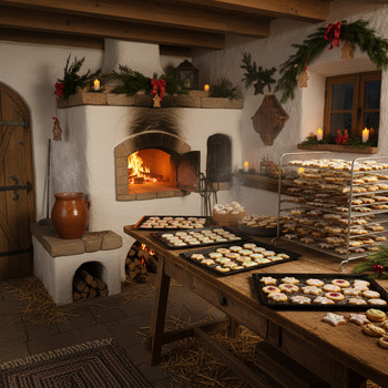 Backhaus mit Plätzchen