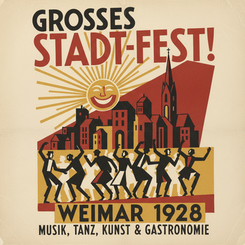 Historisches Festplakat der Weimarer Zeit