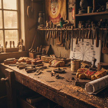 Werkbank eines Schaustellers