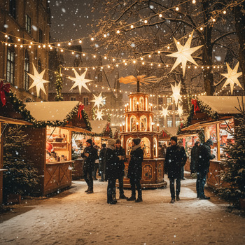 Winterlicher Lichtermarkt