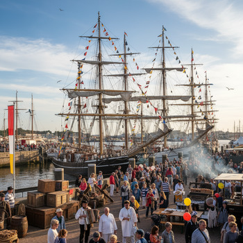 Nord: Hafentage mit Flaggen