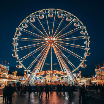 Riesenrad mit Lichtern