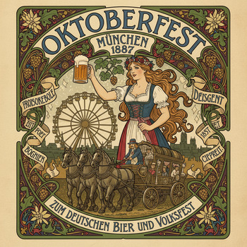 Historisches Oktoberfest-Plakat